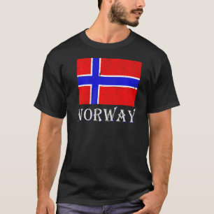 Skandinavien Nordisches Land Norwegische Flagge No T-Shirt