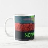 Skandinavien Northern Lights Red Clips Kaffeetasse (Links)