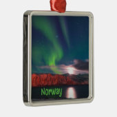 Skandinavien Northern Lights Red Clips Ornament Aus Metall (Rechts)