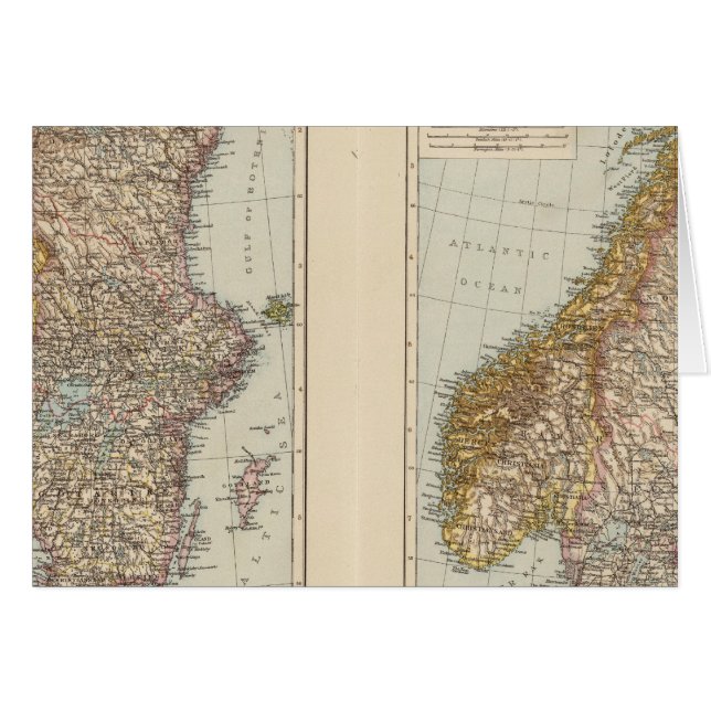 Skandinavien, Norwegen, Schweden (Vorderseite (Horizontal))