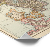 Skandinavien, Norwegen, Schweden Poster (Ecke)