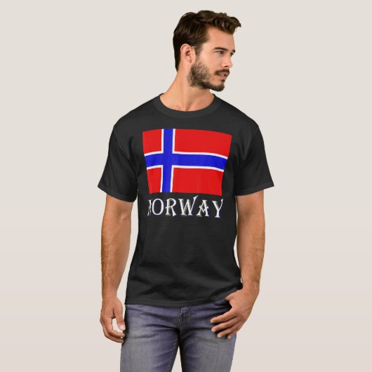 Skandinavien Norwegische Flagge Nordisches Land No T-Shirt (Vorne ganz)
