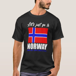 Skandinavien Norwegische Flagge Nordisches Land No T-Shirt