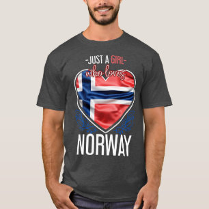 Skandinavien Norwegisches Girl-Geschenk Proud Norw T-Shirt