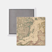 Skandinavien, Ostsee, Schweden, Dänemark Magnet (Vorderseite/Rückseite)