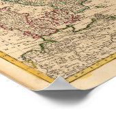 Skandinavien, Ostsee, Schweden, Dänemark Poster (Ecke)