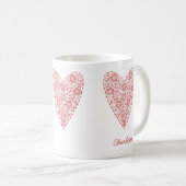 Skandinavien Personalisiert Red White Kaffeetasse (VorderseiteRechts)