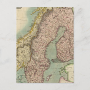 Skandinavien Postkarte