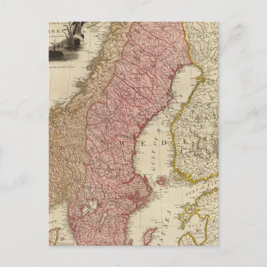 Skandinavien Postkarte (Vorderseite)