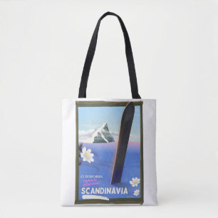Skandinavien Reiseplakat Tasche