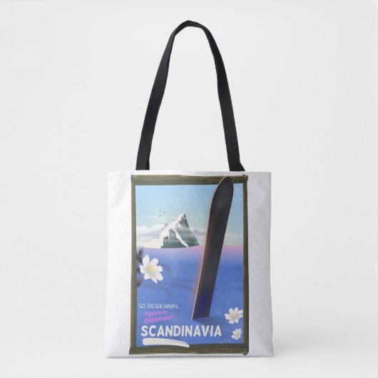 Skandinavien Reiseplakat Tasche (Vorderseite)