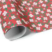 Skandinavien (rot) geschenkpapier (Rolleneckpunkt)