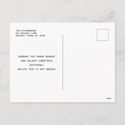 Skandinavien Schwarz/Weiß Foto - Urlaub Postkarte (Rückseite)