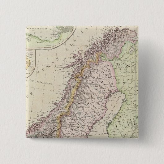 Skandinavien, Schweden Button (Vorderseite)