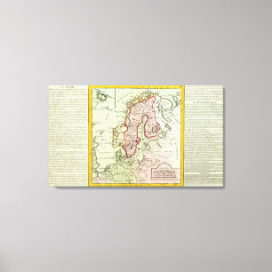 Skandinavien, Schweden, Dänemark Leinwanddruck