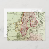 Skandinavien, Schweden, Dänemark Postkarte (Vorne/Hinten)