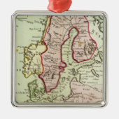 Skandinavien, Schweden, Dänemark Silbernes Ornament (Vorne)