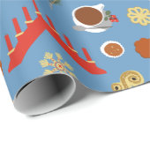 Skandinavien/Schweden Jul Weihnachtsgebäck Design Geschenkpapier (Rolleneckpunkt)