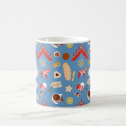 Skandinavien/Schweden Jul Weihnachtsgebäck Design Kaffeetasse (Mittel)