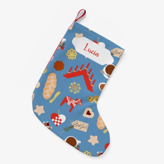 Skandinavien/Schweden Jul Weihnachtsgebäck Design Kleiner Weihnachtsstrumpf (Vorderansicht (hängend))