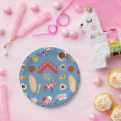 Skandinavien/Schweden Jul Weihnachtsgebäck Design Pappteller (Party)