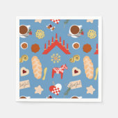 Skandinavien/Schweden Jul Weihnachtsgebäck Design Serviette (Vorderseite)