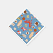 Skandinavien/Schweden Jul Weihnachtsgebäck Design Serviette (Ecke)