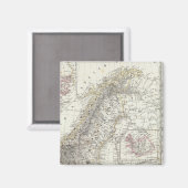Skandinavien, Schweden, Norwegen Magnet (Vorderseite/Rückseite)