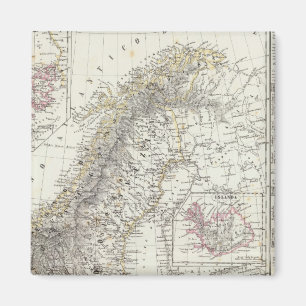 Skandinavien, Schweden, Norwegen Magnet