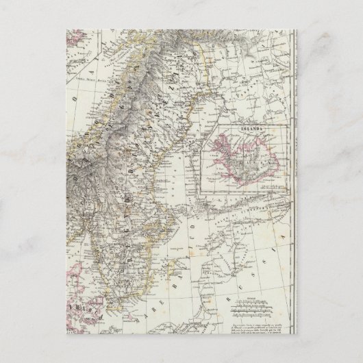 Skandinavien, Schweden, Norwegen Postkarte (Vorderseite)