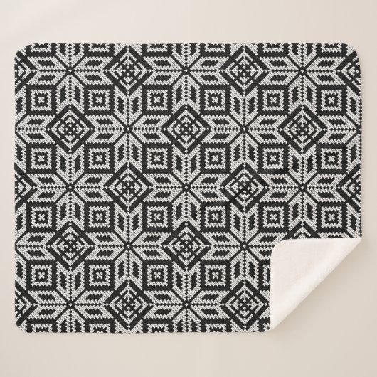 Skandinavien Selburose Weihnachtsmuster Sherpadecke (Vorderseite (Horizontal))