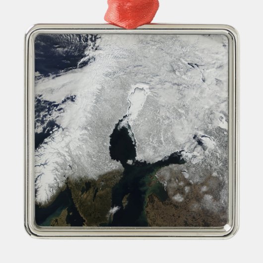 Skandinavien Silbernes Ornament (Vorne)