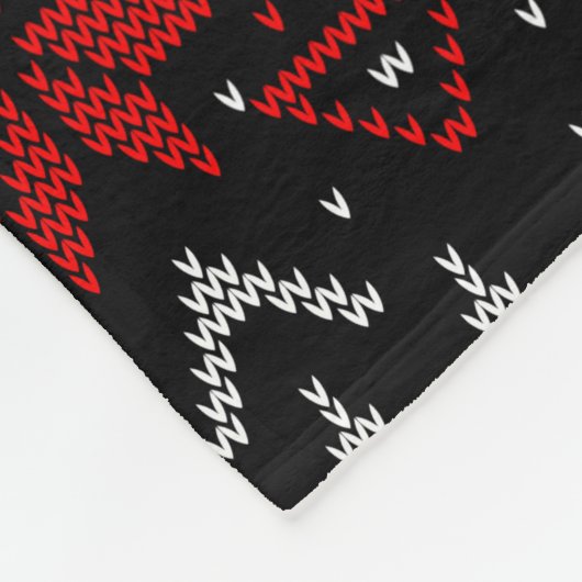 Skandinavien, Stricken Fleecedecke (Ecke)