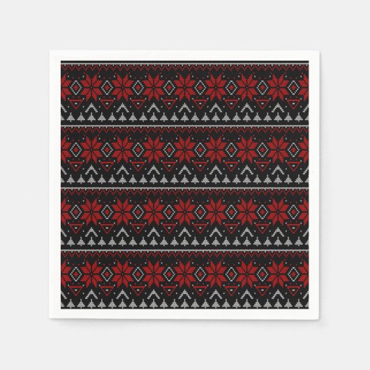 Skandinavien, Stricken Serviette (Vorderseite)