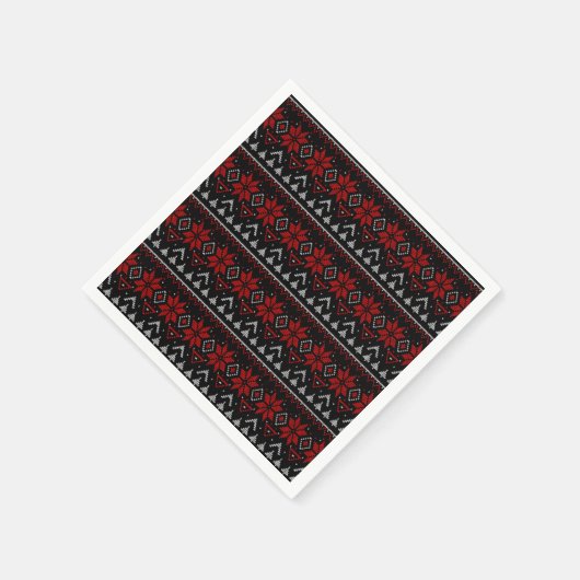 Skandinavien, Stricken Serviette (Ecke)