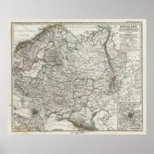 Skandinavien und Russland Poster