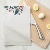 Skandinavien Weihnachtsbäume Kunst Geschirrtuch (Viertel Falte)