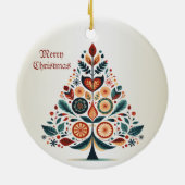 Skandinavien Weihnachtsbäume Kunst Keramik Ornament (Hinten)