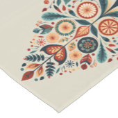 Skandinavien Weihnachtsbäume Kunst Kurzer Tischläufer (Ecke)