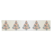 Skandinavien Weihnachtsbäume Kunst Kurzer Tischläufer (Horizontal)