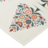 Skandinavien Weihnachtsbäume Kunst Tischdecke (Schrägansicht)