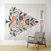 Skandinavien Weihnachtsbäume Kunst Wandteppich (Beispiel (Horizontal))