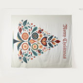 Skandinavien Weihnachtsbäume Kunst Wandteppich (Vorderseite (Horizontal))