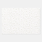 Skandinavien Weihnachtsbäume Schneeflocken Branche Geschenkpapier Set (Vorderseite 2)