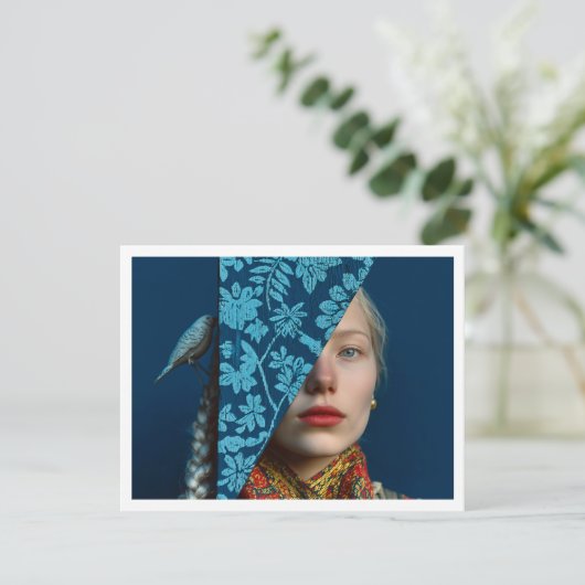 Skandinavien Winterurlaub Postkarte (Stehend Vorderseite)