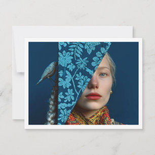 Skandinavien Winterurlaub Postkarte