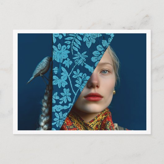 Skandinavien Winterurlaub Postkarte (Vorderseite)