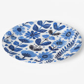 Skandinavienblüte Pappteller (Schrägansicht)