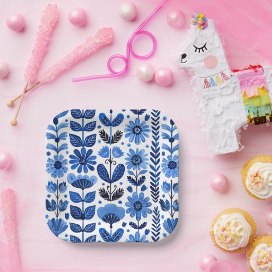 Skandinavienblüte Pappteller (Party)