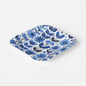 Skandinavienblüte Pappteller (Gewinkelt)